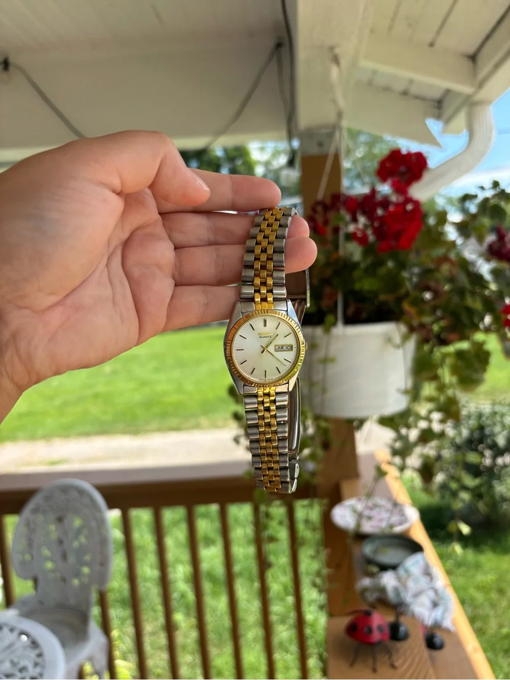 Men’s vintage Seiko Two-Tone Gold and Silver Watch